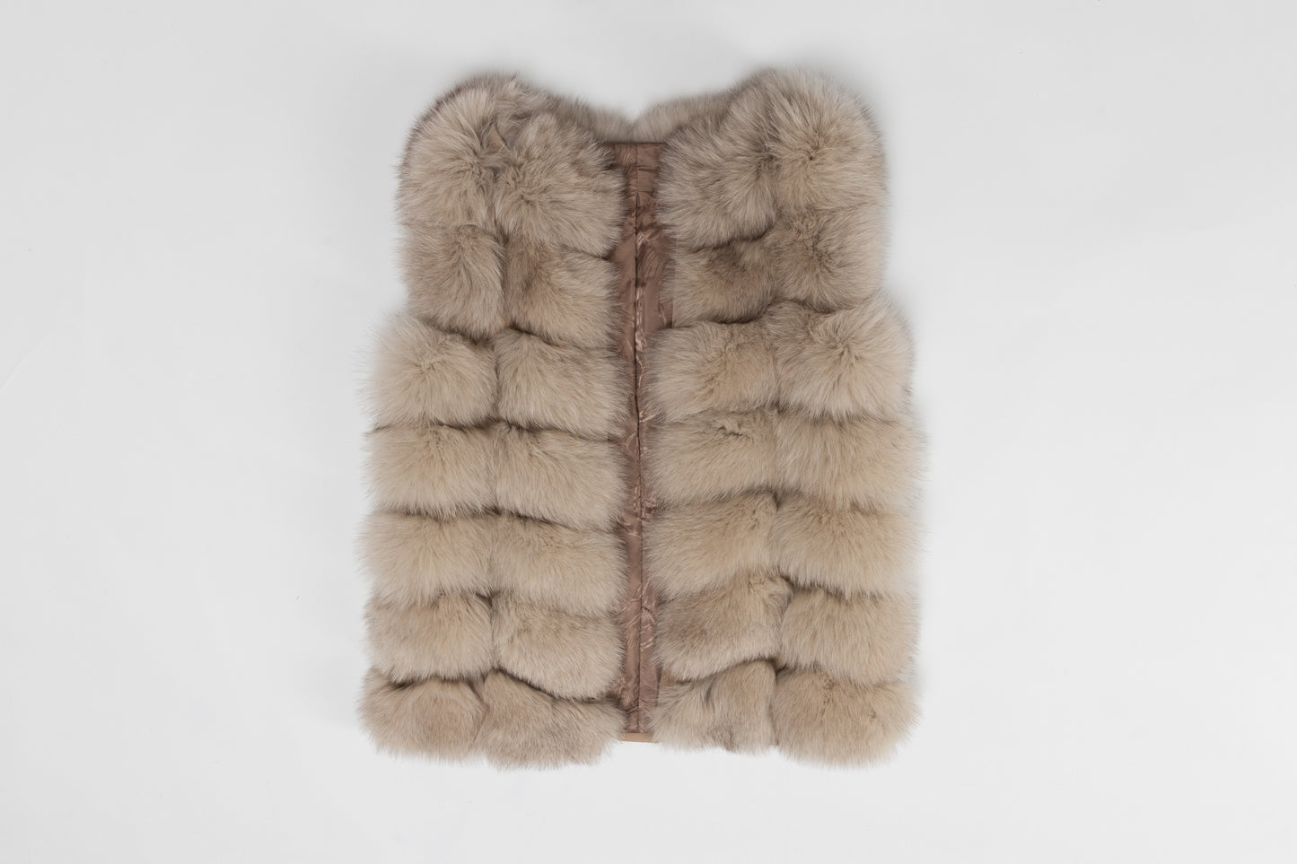 Real Fur Sleeveless Fawn Gillet