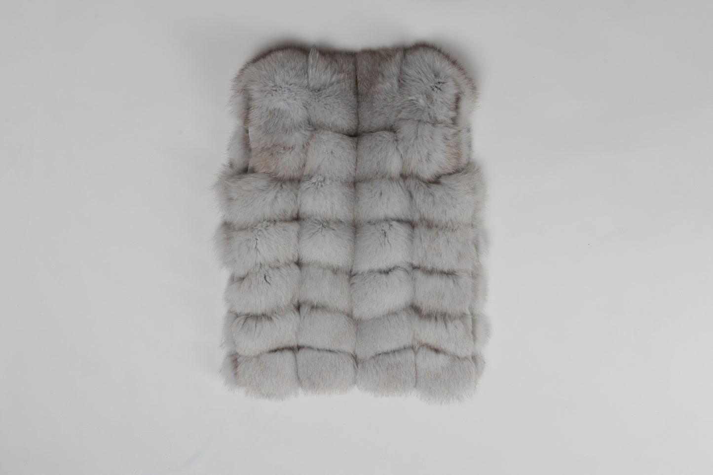 Real Fur Sleeveless Grey Gillet