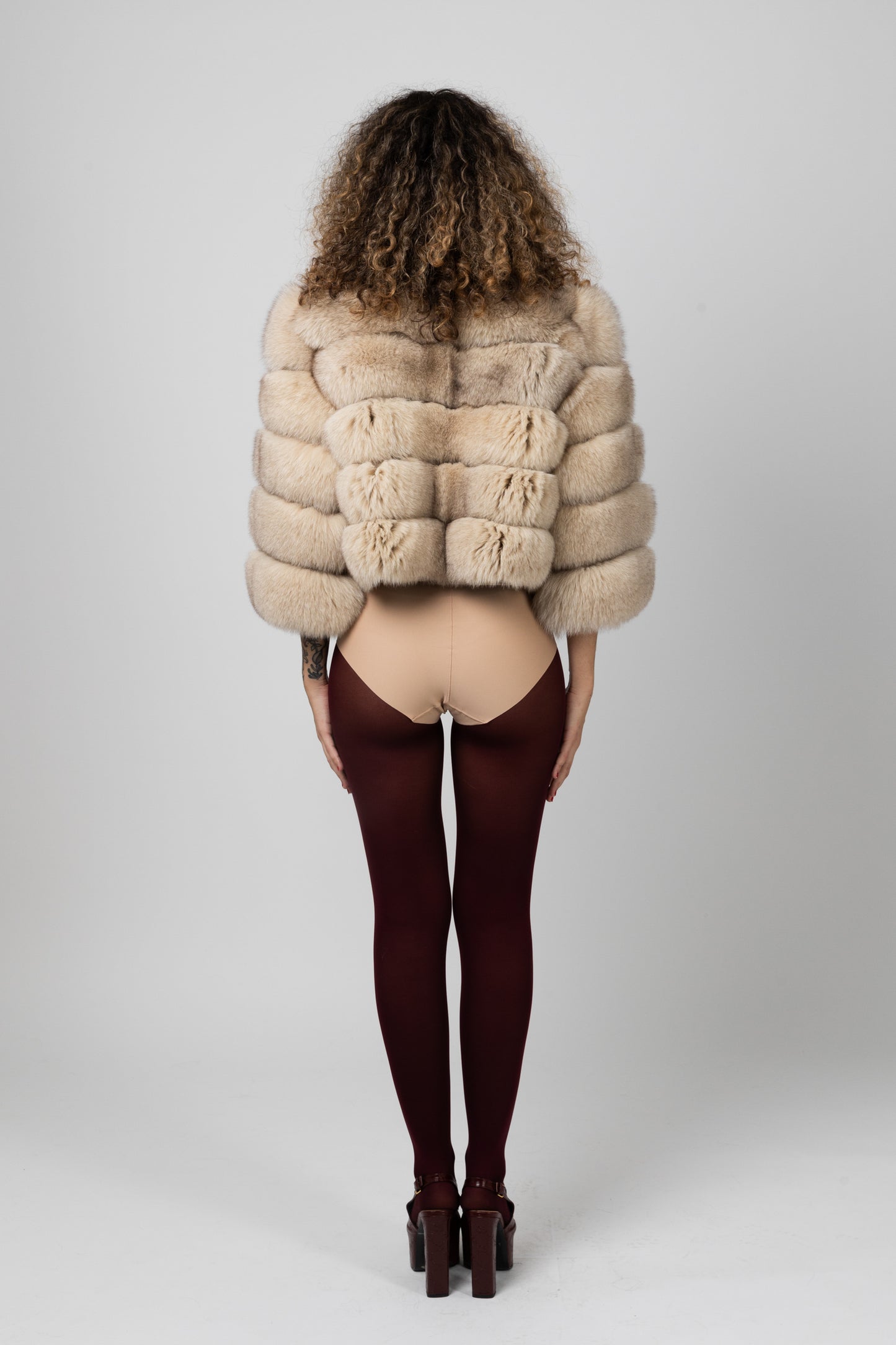 Real Fur Short Fawn Jacket